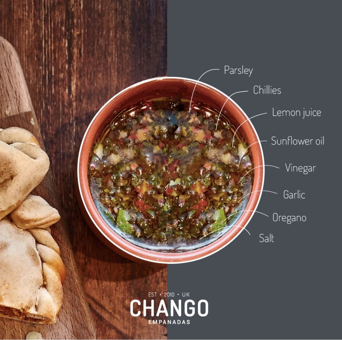 Argentine Chimichurri Sauce - Chango Empanadas