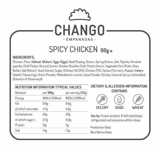 Spicy Chicken (6 Units - Half a Dozen) - Chango Empanadas